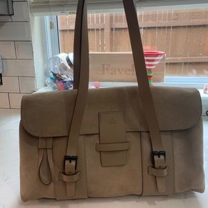 Authentic Gucci tan suede shoulder bag